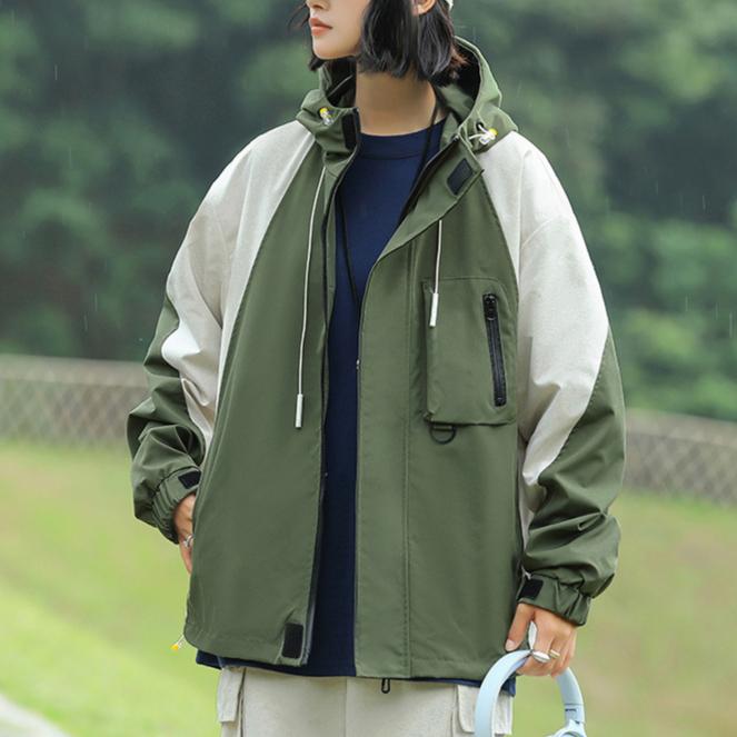 New Assault Suit Men Women Outdoor Sports Hiking Jackets Windproof Waterproof Hooded Jacket Couple Contrast Color Coat