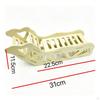 Wooden Hamster Ramp Cutout Side Panels Slatted Bridge Open Top Curved for