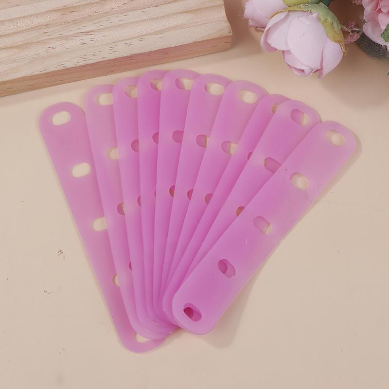 

10 шт. Розовые/Голубые Силиконовые резинки для перманентной завивки Термостойкие Не оставляющие следов Цифровые Холодные коклюшки Эластичные Резинки для волос Инструменты для укладки розовый
