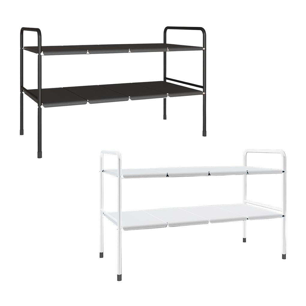 Metal Multifunctional Sink Organizer Adjustable Rack For Under Sink Storage Retractable Storage Rack