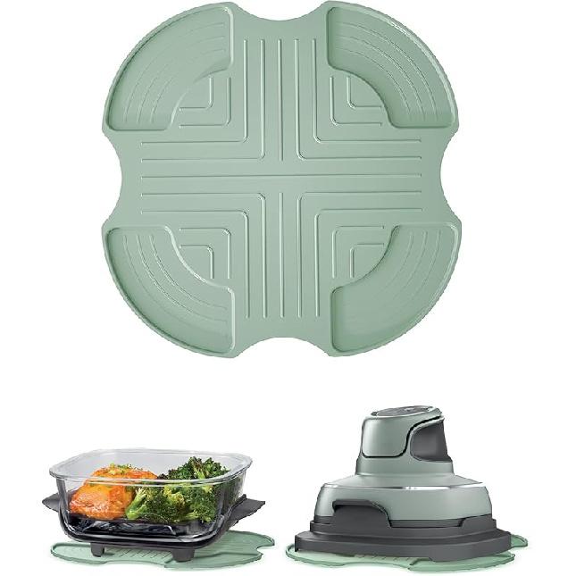 Air Fryer Trivets Silicone for Ninja Crispi, Heat-Resistant Hot Pads Potholders for Ninja Crispi Airfryer Accessories, Dishwasher-Safe Kitchen Holder