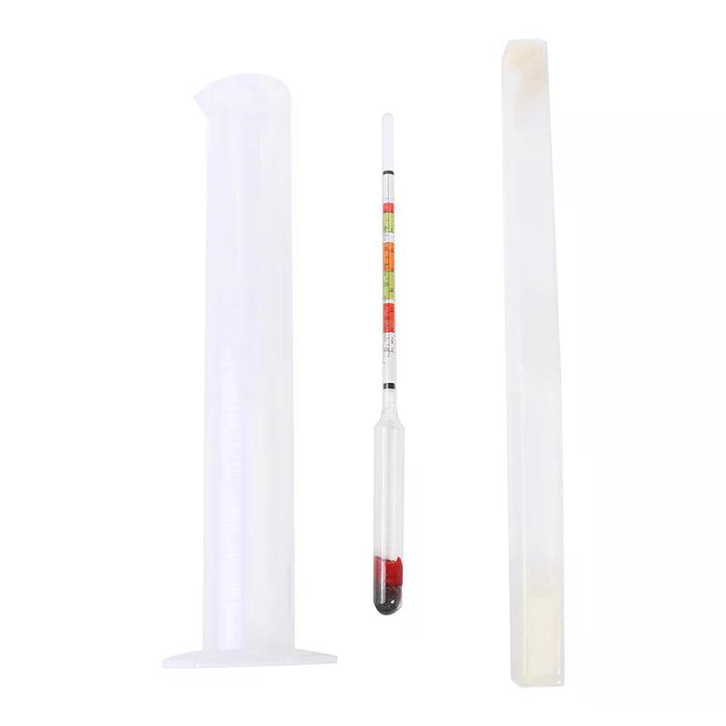 3pc/set Triple Scale Hydrometer for Home Brew Wine Beer Cider Alcohol Testing 3 Scale Hydrometer Wine Sugar Meter Test