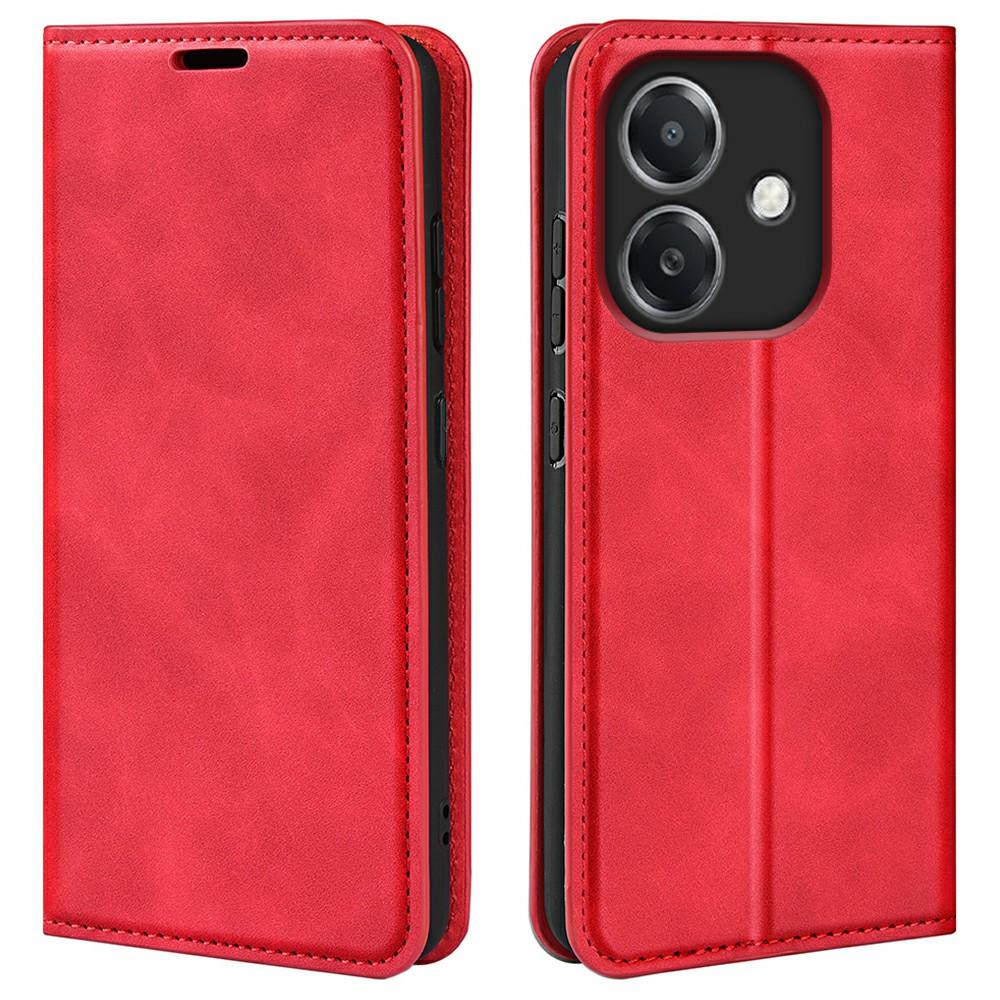 

Для Oppo A3x 5G/A3x 4G/A3 5G/A3 4G/A60 5G/A40 4G Чехол из кожи с эффектом прикосновения, чехол-кошелек для телефона Red