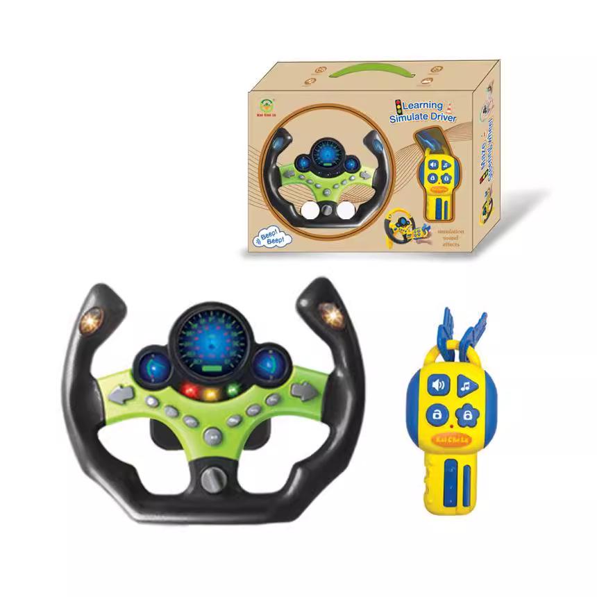 

Car Co-Pilot Steering Wheel Toy with Lights and Music for Early Education
