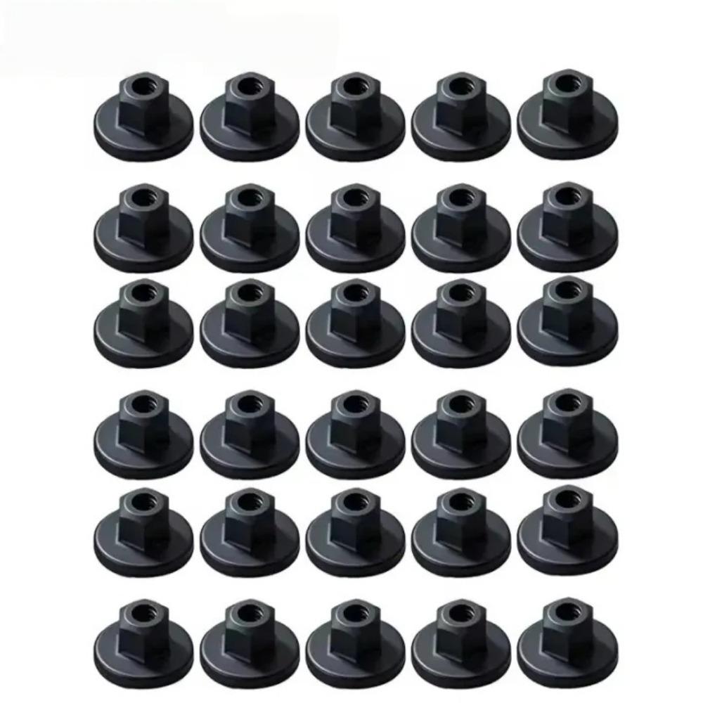 10/50pcs Car Chassis Plastic Screw Grommet Hex Head Self Tapping Nut Clips Underbody Shield Fastener Clip Auto Accessories