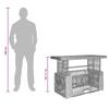Garden Dining Set 4 pcs Grey and Dark Grey Poly Rattan
