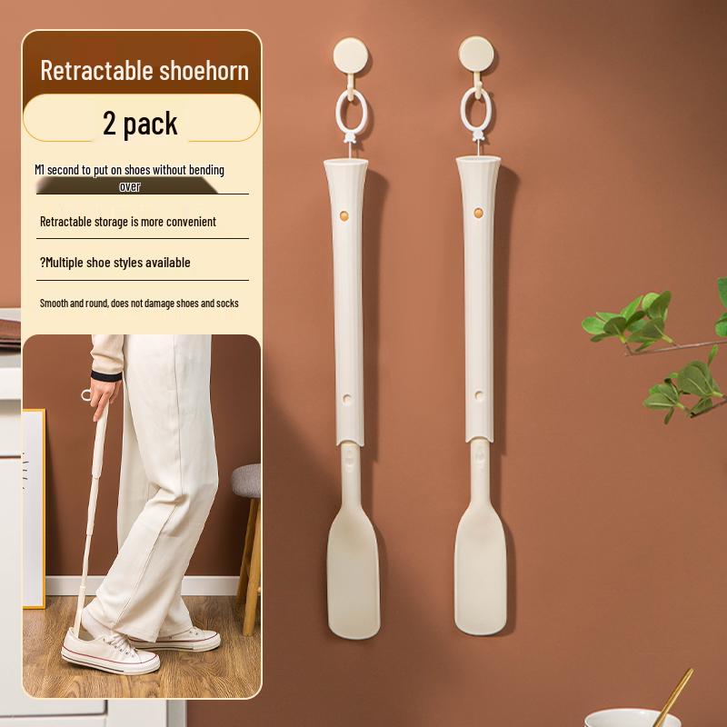 Extended Long-Handled Shoehorn for Easy Shoe Wear - Ideal for Seniors and Pregnant Women