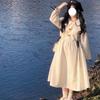 Preppy Style Kawaii School Lolita White Dress Soft Gilr Japanese Harajuku Cute Peter Pan Collar Dresses Korean Fashion 2023