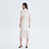 VEROMODA Ribbed V-Neck Midi Dress with Rhinestone Buckle