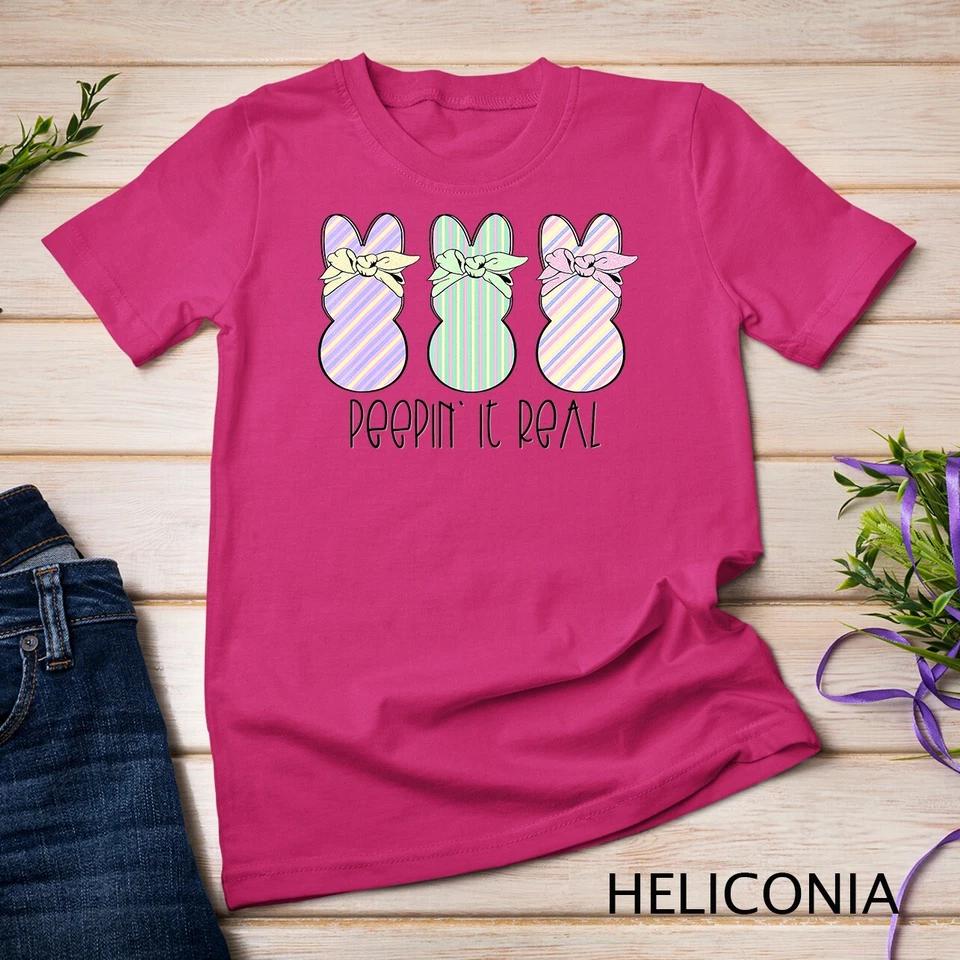 Easter Bunnies Easter Bunny For Easter Peepin It Real T-Shirt Unisex T-shirt5 L