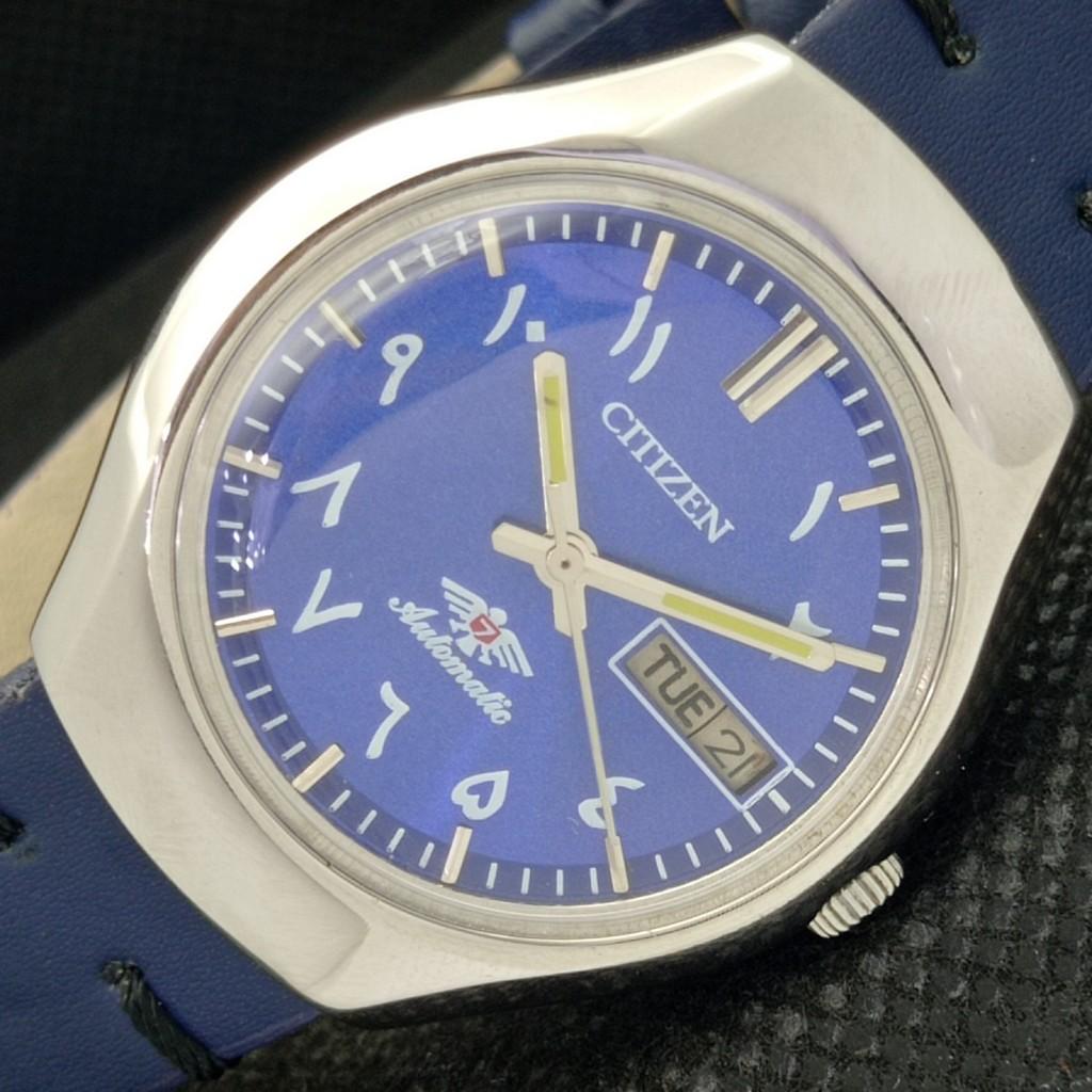 

Б/У винтажные мужские часы Citizen Automatic 8200 из Японии, арабские, синие, 589-a310772-9 SKU589-a310772