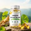 Ženšen Ginkgo Biloba měkké tobolky 120 ks — Podpora soustředění, Funkce paměti, Duševní jasnost