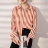 Navava Women Casual Stripe Long Sleeve Shirt Nb2508