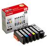 Canon Genuine Ink Cartridge BCI-371(BK/C/M/Y/GY)+370 6 Color Multi Pack BCI-371+370/6MP