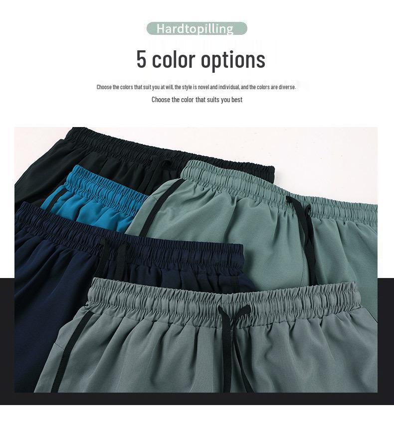Men's Quick-Dry Double-Layer Running Shorts, Euro Size, Casual Summer Style