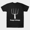 Men Black Print T-shirt Caddyshack Gunga Galunga No-Cut Transfer Paper Print Cotton Tshirt