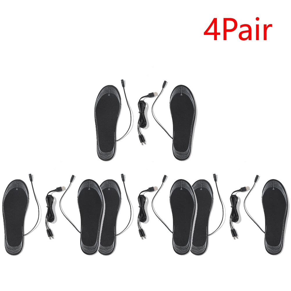 Unisex Heated Shoe Insoles Cuttable Rechargeable Heated Insoles Adjustable Temperature Multifunctional for Winter Outdoor Sports