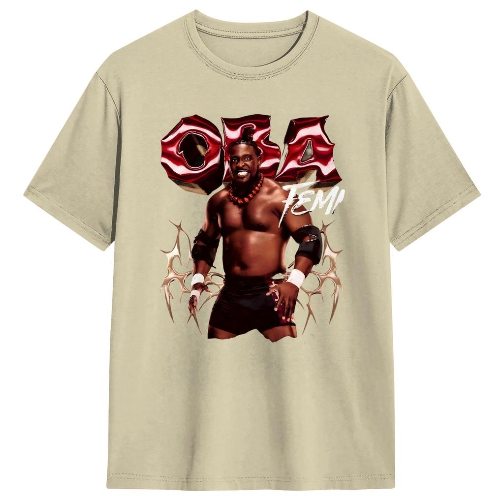 Oba Femi Backed By Destiny T Shirt Summer Harajuku T Shirts Cotton O Neck Oversized Tees ShortSleeved Vintage Tshirt