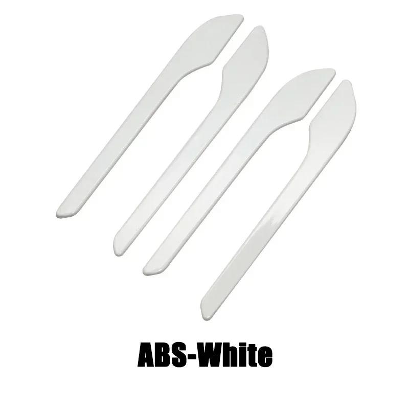 

Для Tesla Model 3 Y Стиль из углеродного волокна ABS Премиальные прочные аксессуары Model3 Накладка-протектор на ручку двери автомобиля Наклейка 2021-NOW белый