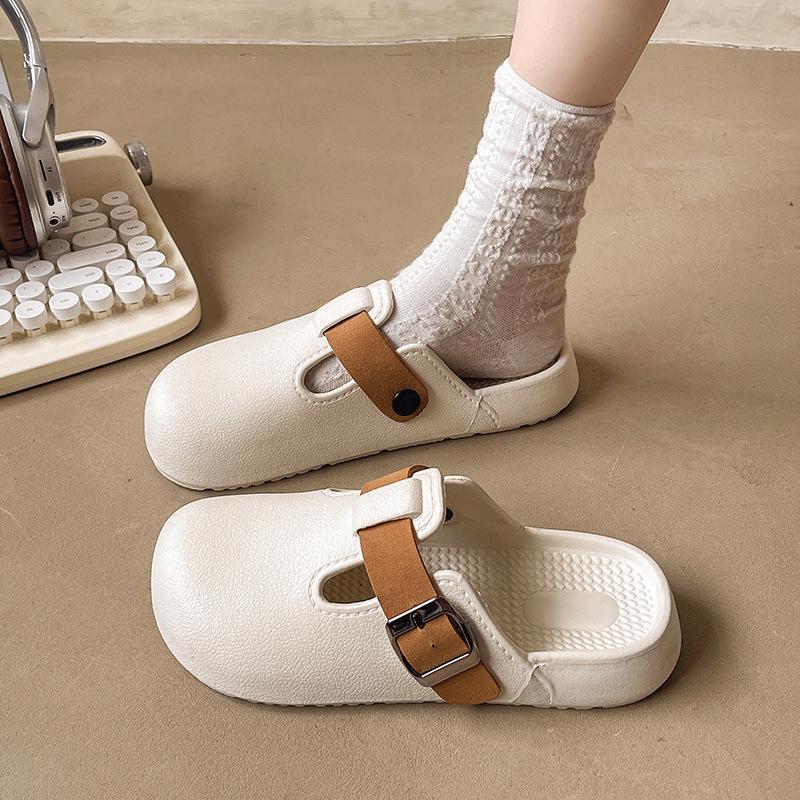 Women's Summer Open-Toe Buckle Mules: Stylish, Comfortable, Versatile Casual Sandals