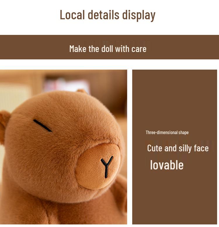 Trendy Capybara Plush Toy - Adorably Quirky Design
