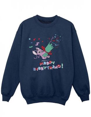 Girls Lilo And Stitch Angel Merry Everything Sweatshirt