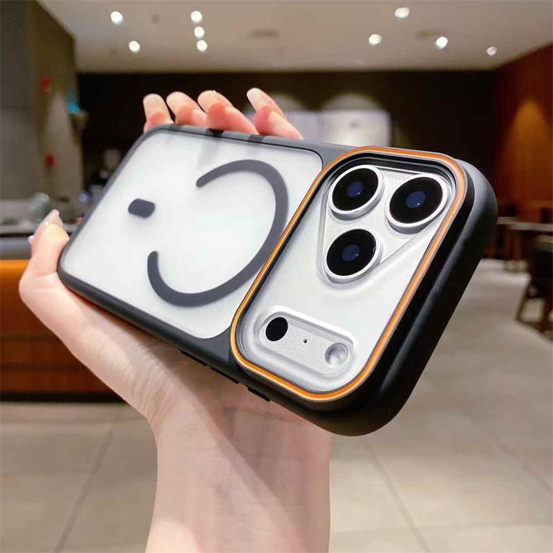 Luxury For Magsasfe Clear Case for iPhone 17 Air 16 15 14 Plus 13 12 11 Pro Max Hit Colo Lens Shockproof Wireless Charge Cover