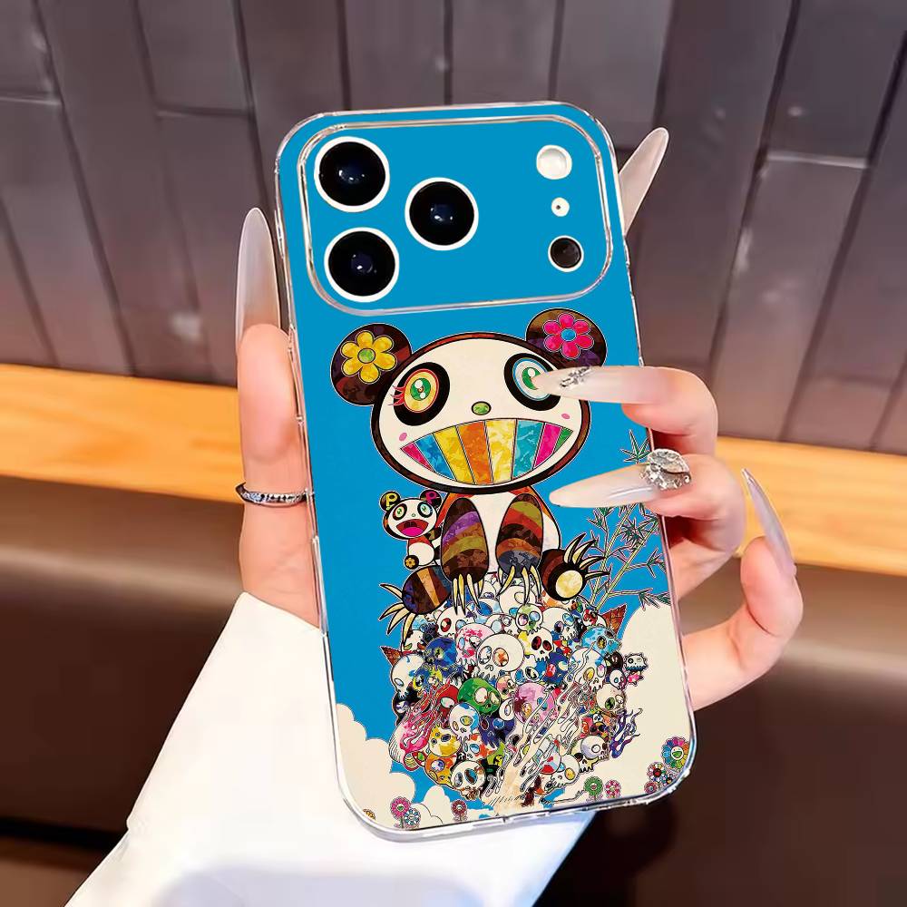 M-MurakamiS A-Art Phone Case For iPhone17,16,15,14,13,12,11 Plus,Pro Max Soft Transparent Cover