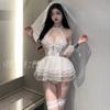 Erotic Underwear, Sexy and shiny Bridal Dress uniforms, Hot see-through pajamas, Passionate sets Wholesale 8073