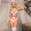 Sexy Nurse and Doctor Costume Lingerie Set with Garter In Christmas Style