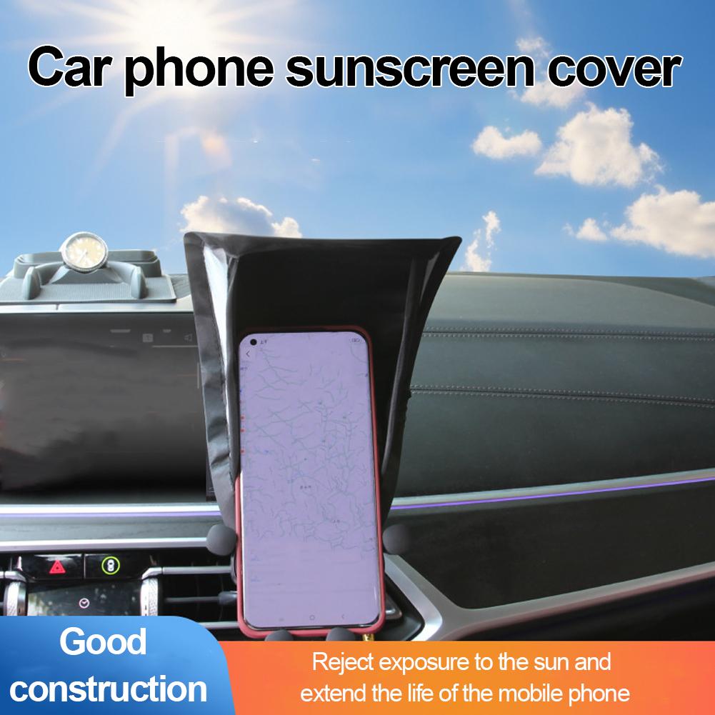 Universal Phone Umbrella Cover In the Car, Phone Sun Shade Foldable Anti-Glare Cellphone Sun Shield for Car & Outdoor Travel Use