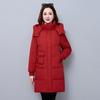 Mid-Length Hooded Women's Winter Down Jacket - Thickened, Slimming, High-End White Duck Down Outerwear