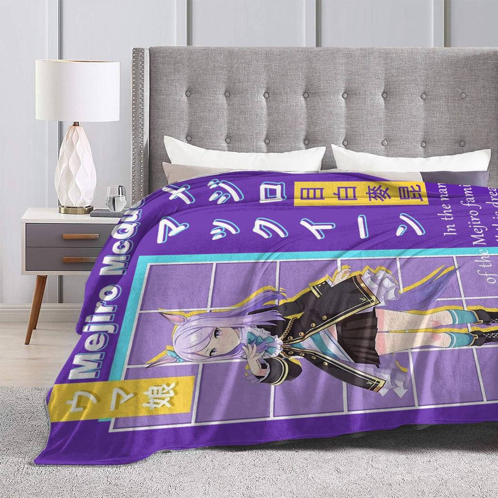 Umamusume Pretty Derby Anime Blanket Cover Velvet Lightweight Thin Throw Blankets for Bedding Couch Bedroom Quilt