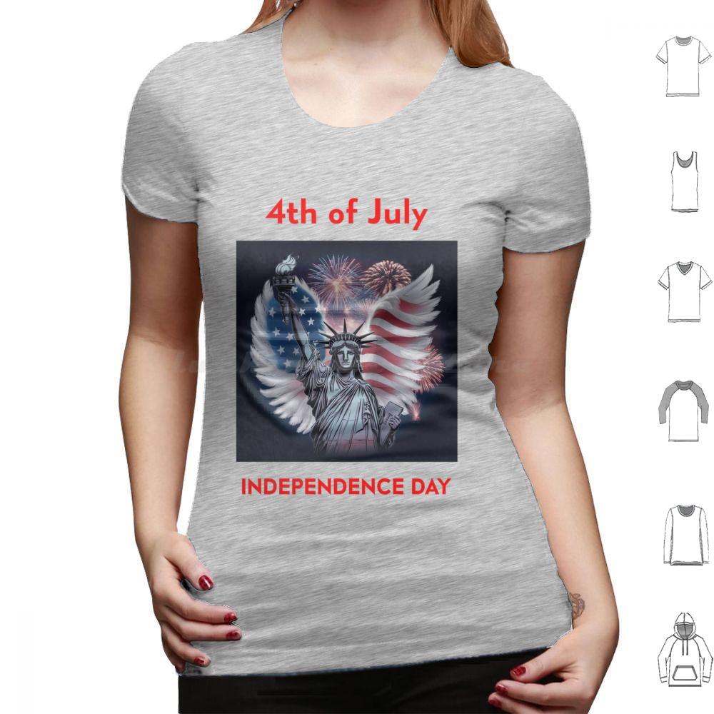 Day 4 July T Shirt Cotton Men Women DIY Print Flag America Day Usa Patriotic American 4th Of July American Flag Patriot Day