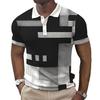 Herren Poloshirt Kurzarm 3D-Druck Oberteile Mode Polyester Atmungsaktiv Bequem Poloshirts