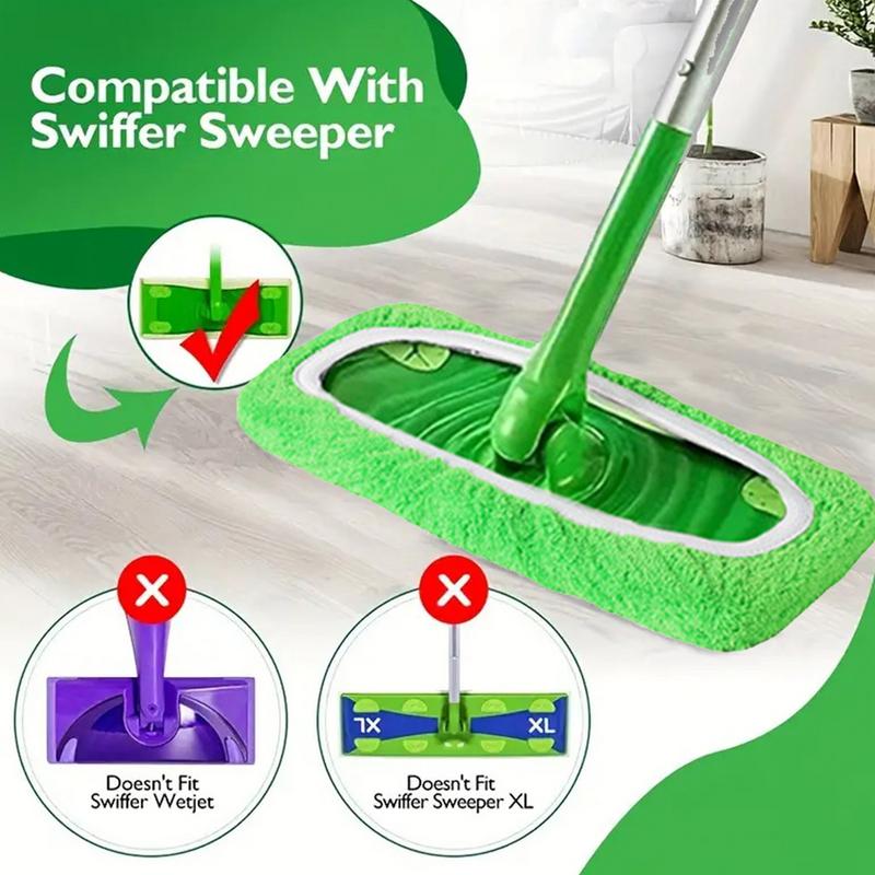 Sweepers Wet & Dry Cleaning Cloths Reusable Microfiber Mop Pads Furniture Flooring Mop Head Replacement Washable Rag Towel