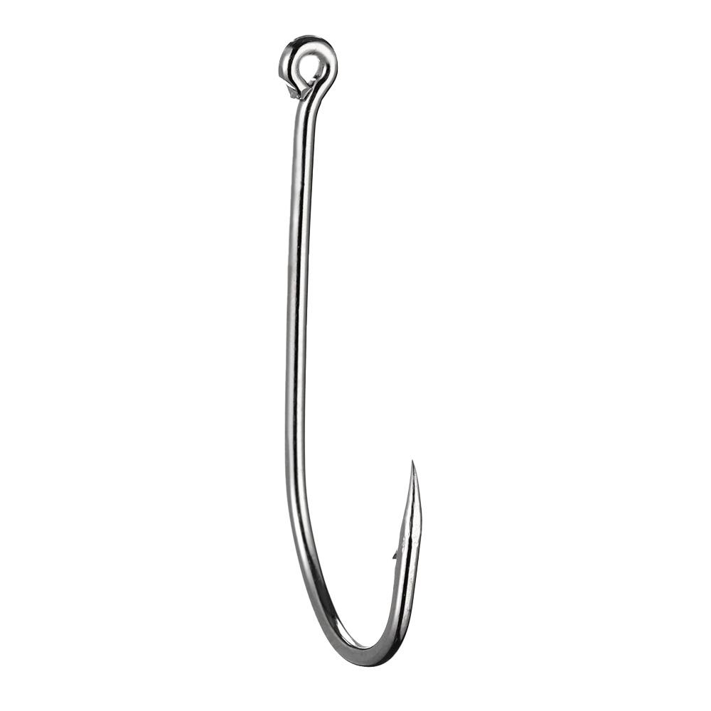 Durable For Fishing 1#-8# Double Barbed Long Handle Offset Narrow Bait Hook Long Shank Hooks