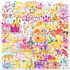 100 Fairy Tale Crown Castle Series Waterproof Stickers Children's Reward Stickers Mobile Phone Case Children's Toy Decoration