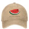 This Is Not A Watermelon Outfit Baseball Caps Parody Magritte Watermelon Hats Cap Adjustable Fit Trucker Hats Snapback Cap