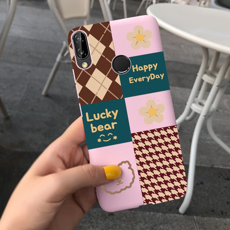 For Huawei P20 Lite Case Nova 3e ANE-LX1 ANE-LX2 Cute Cartoon Candy Color Silicone Phone Cases For Huawei P20lite Soft TPU Cover
