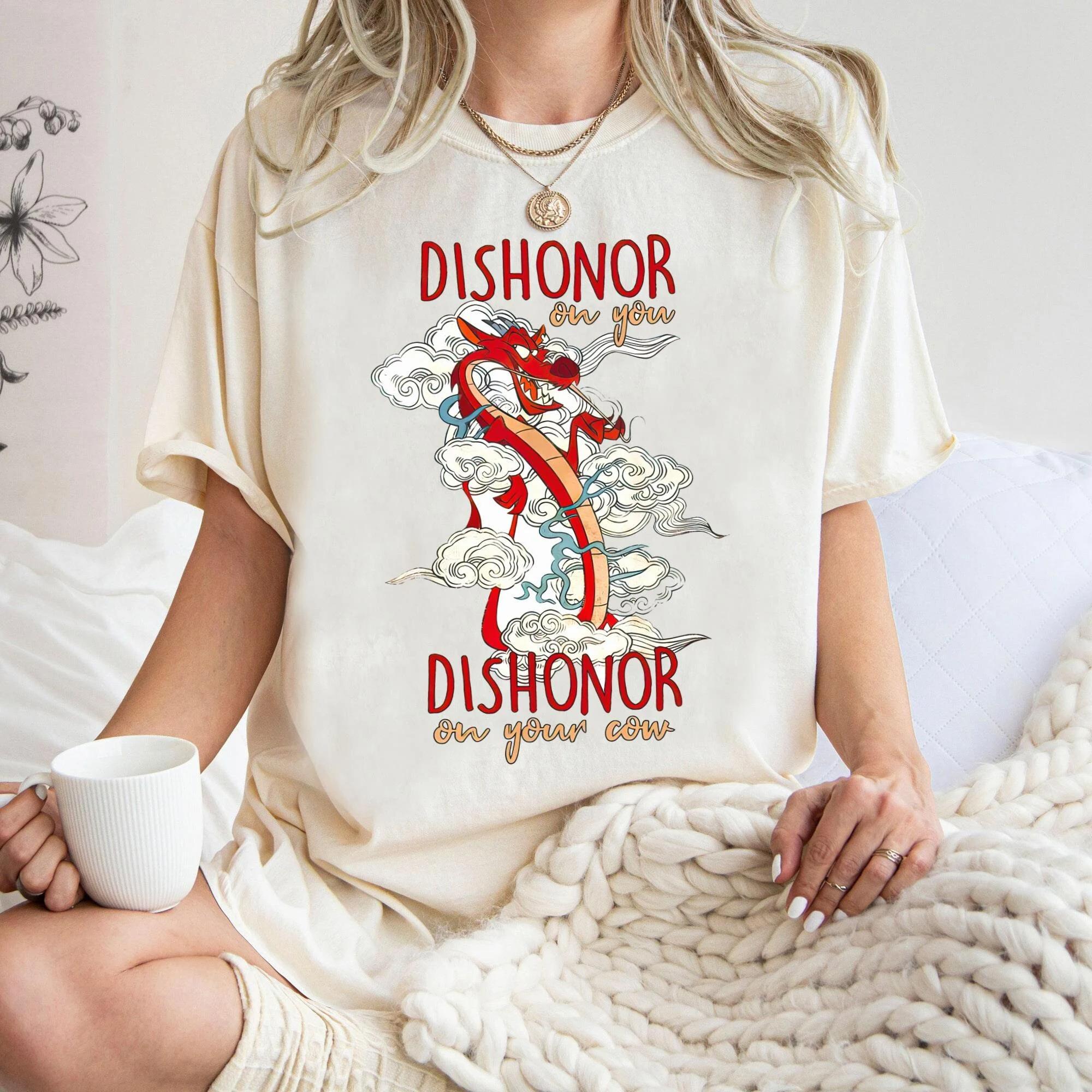 

New Magnolia Dragon Your Cow Graphic Print High Quality Unisexs and Womens Short Sleeve Loose Casual TShirts S