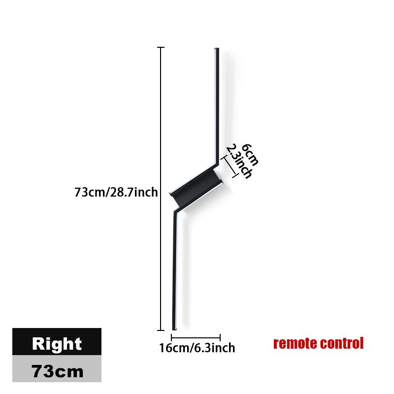 Hockey Interior Wall Light Remote Control LED Wall Lamp Bedroom Decoration Modern Indoor Lighting Lamps 53CM 73CM 93CM LED Light