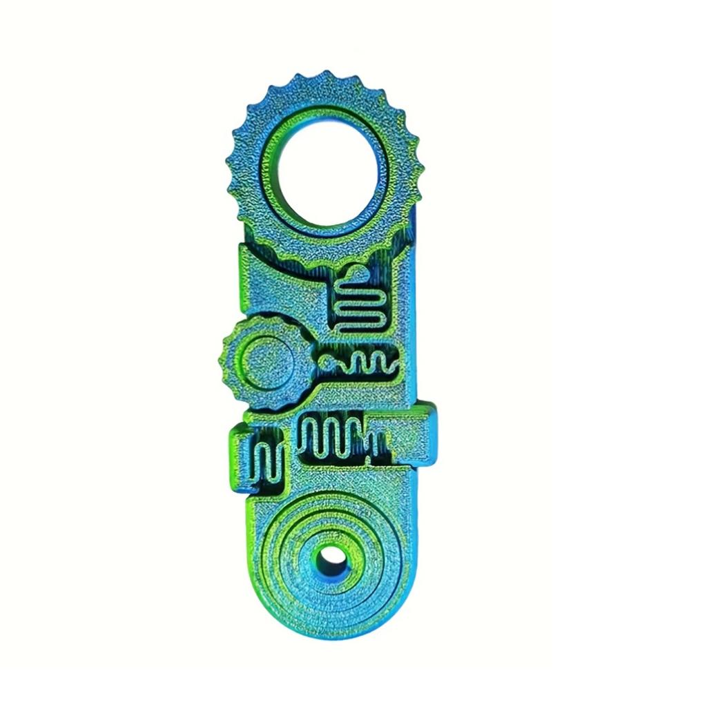 3D Printed Gradient Color Rotating Ring Decompression Toy