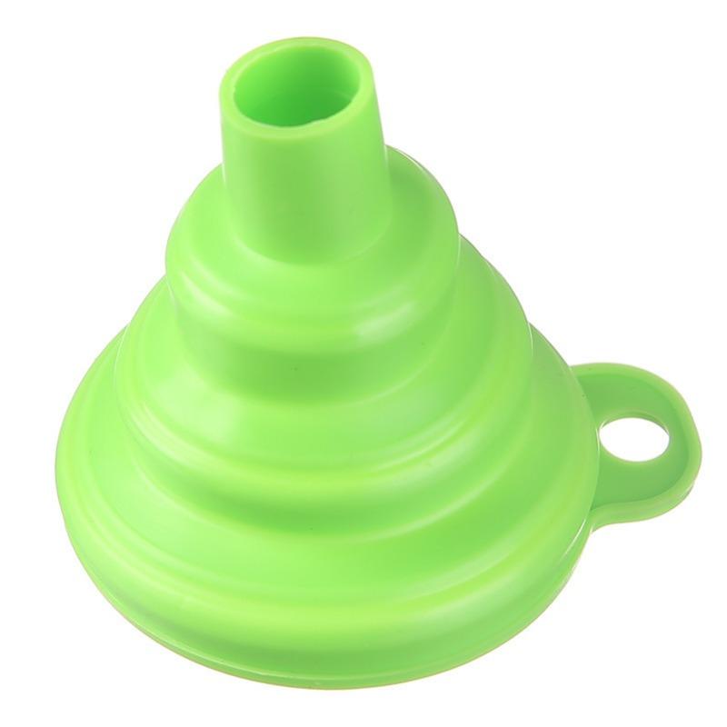 Folding Silicone Funnel with A Small Mouth Household Liquid Funnel Kitchenware Oil Dispenser Oil Funnel