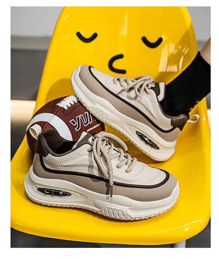 2025 Men's Trendy Breathable Casual Dad Shoes - Spring Thick-Soled Sports Style
