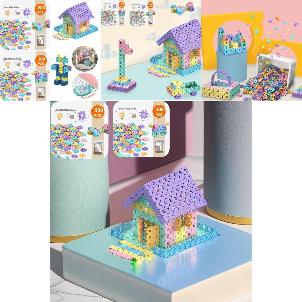 Colorful Macaron Building Blocks Fun And Educational Toy For Children 100pcs Bag