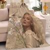 Hot Singer Z-Zara Larsson Music Blanket Warm And Soft Suitable For Bedroom Living Room Sofa Bed Office Travel Camping