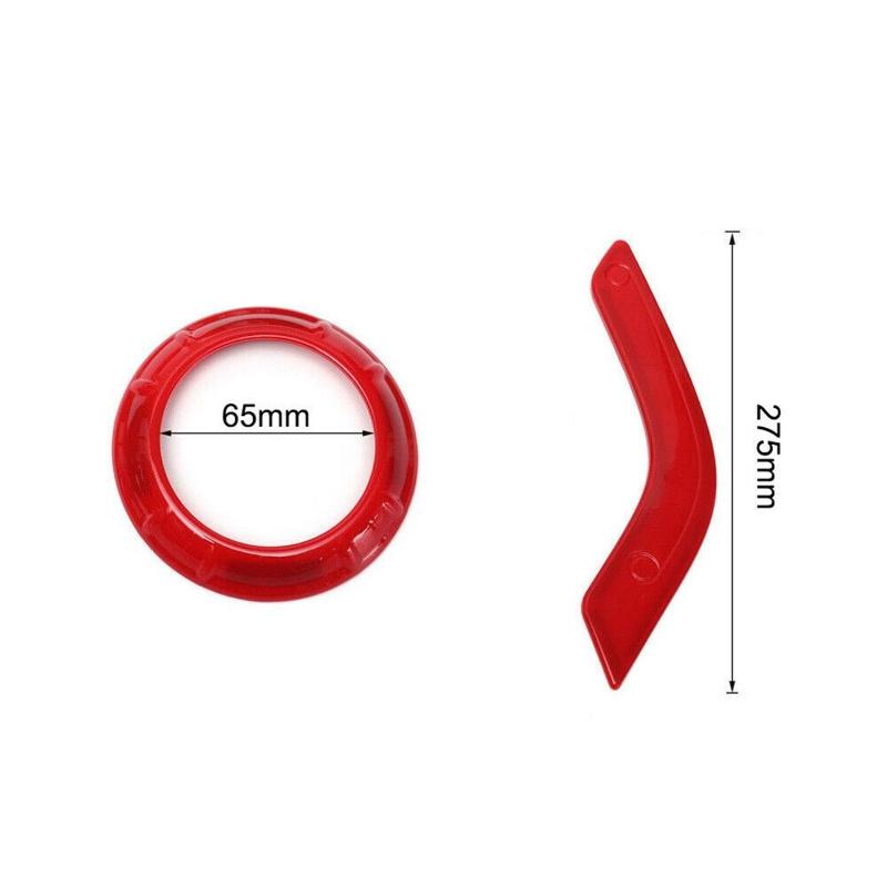 18 st/set Bilinredningstillbehör Dekor Trimskydd Automobil Interiör Stickers För Jeep Wrangler JK JKU 4 Dörrar
