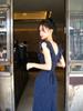 French Floral Polka Dot Flying Sleeve Square Neck Suspender Dress Women's 2026 New Summer Temperament Waist Dress