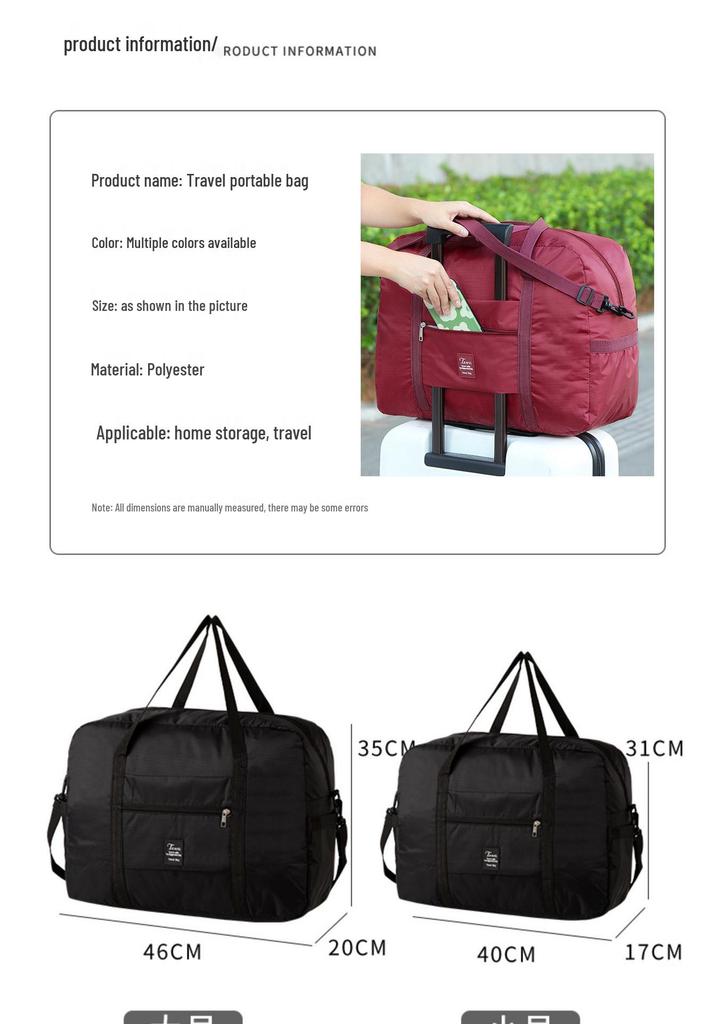 Korean Foldable Travel Organizer Bag